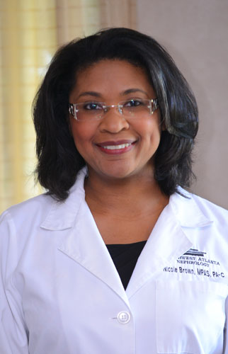 Nicole Brown, MPAS, PA-C, provider at Southwest Atlanta Nephrology